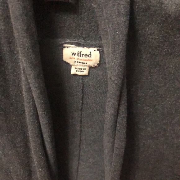 Wilfred, grey open cardigan, size XS - Picture 3 of 5